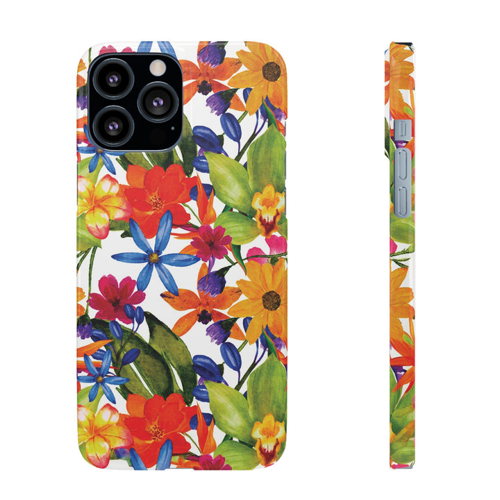 Sleek Snap Colorful Flowers Cute Phone Case for iPhone 16 15 14 13 12 11 X Xs Max Xr Pro Plus Samsung Galaxy S24 S23 S22 S21 S20 Note Ultra