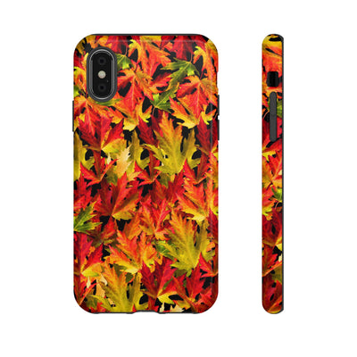 Fall Leaves Impact Resistant, Cute Phone Cases for Samsung S24, S23, S22, S21, IPhone 15 pro Iphone 14 pro Iphone 13 IPhone 12 Iphone 11