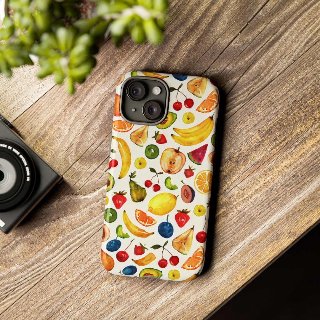 Impact Resistant, Mixed Fruits, Cute Phone Cases for Samsung S24, S23, S22, S21, IPhone 15 pro Iphone 14 pro Iphone 13 IPhone 12 Iphone 11 - Studio40ParkLane