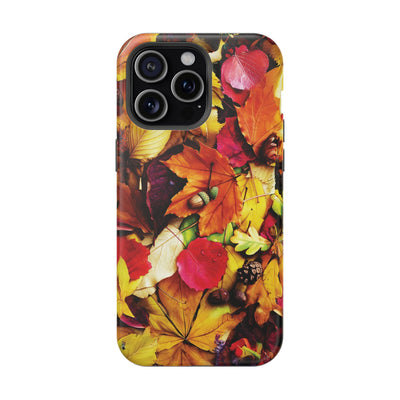 Aesthetic Tough Magsafe Fall Leaves Foliage Phone Case - For iPhone 17 Pro Max iPhone 16 Pro iPhone 15 Iphone 14 Plus 13 Pro 12 11 10 - Studio40ParkLane