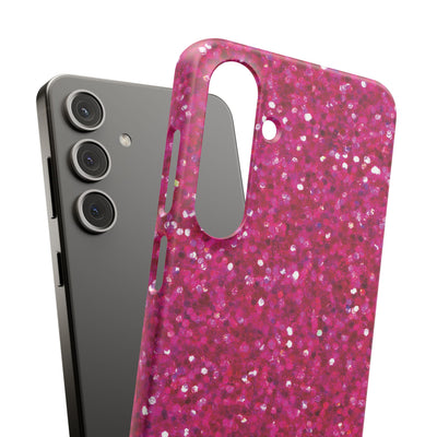 Snap Non-Glitter Muted Pink Play on "Faux" Glitter Effect Cute Phone Cases for Samsung and Iphone, 16, 15, 14, S24, S23, S22, S21, S20, Plus and Ultra