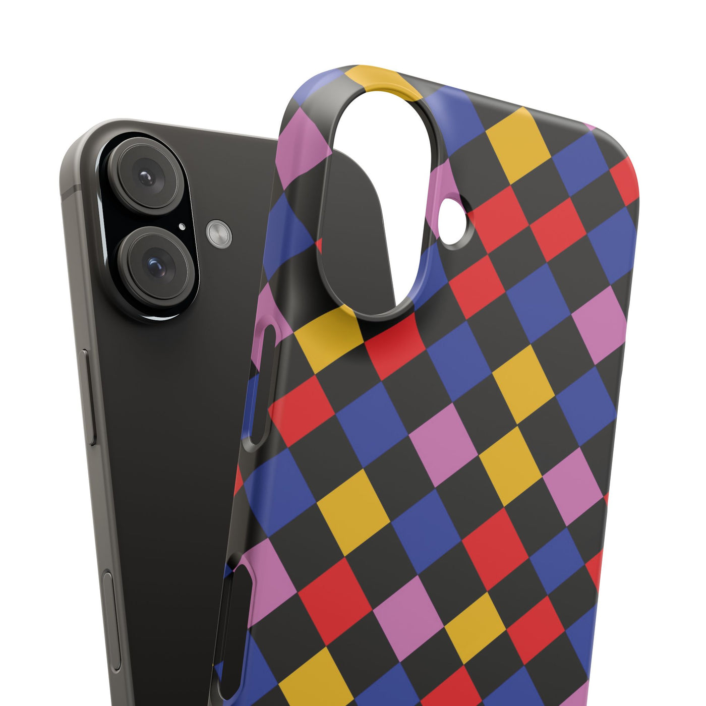 Colorful Checkerboard Cute Phone Case - Sleek Snap - for iPhone 16 15 14 13 12 11 Max Pro Plus Samsung Galaxy S24 S23 S22 S21 S20 Plus Ultra - Studio40ParkLane
