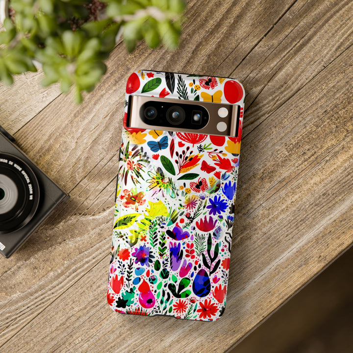 Impact Resistant, Colored Flowers, Cute Phone Cases for Samsung S24, S23, S22, S21, IPhone 15 pro Iphone 14 pro Iphone 13 IPhone 12 Iphone 11 - Studio40ParkLane