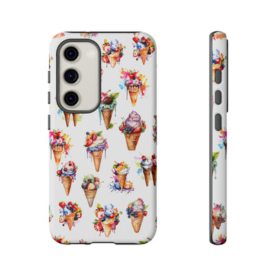 Impact Resistant, Summer Icecream, Cute Phone Cases for Samsung S24, S23, S22, S21, IPhone 15 pro, Iphone 14 pro, Iphone 13 IPhone 12, Iphone 11