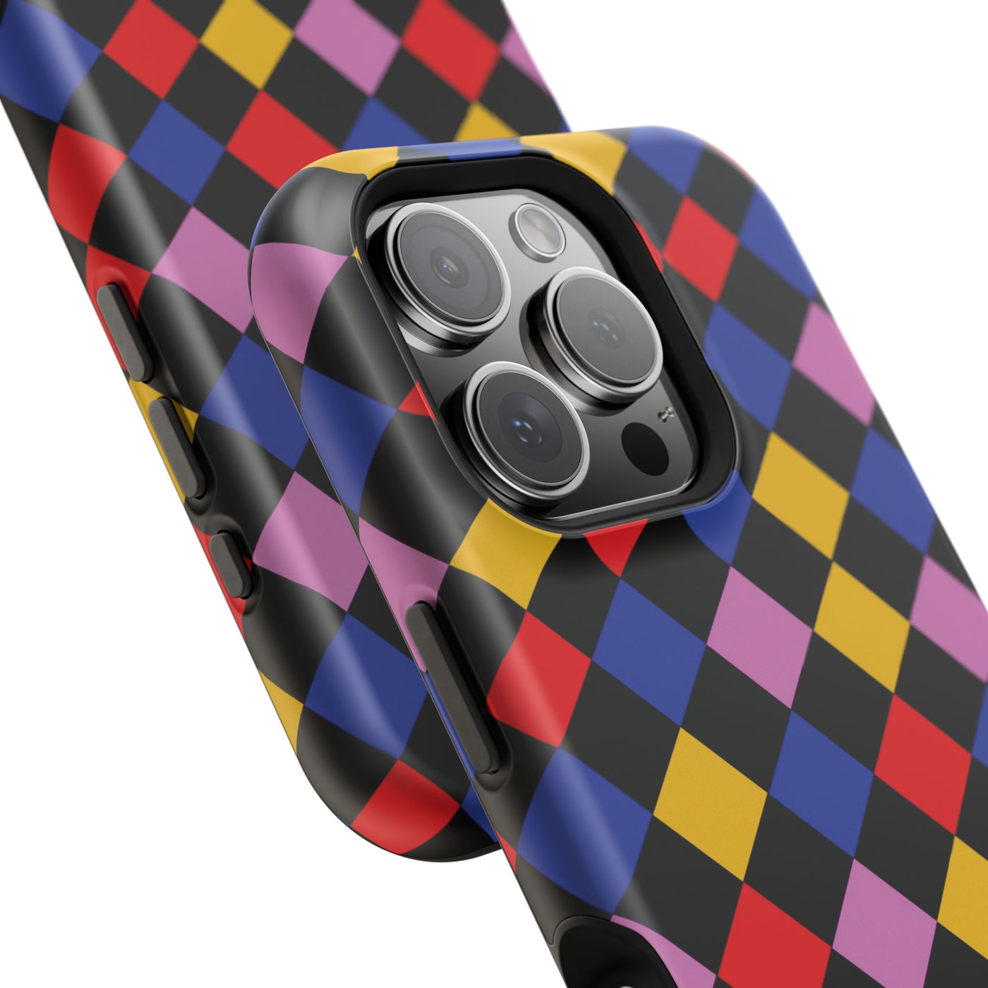 Aesthetic Colorful Checkerboard Tough Magsafe Phone Case - For iPhone 17 Pro Max iPhone 16 Pro iPhone 15 Iphone 14 Plus 13 Pro 12 11 Gift - Studio40ParkLane