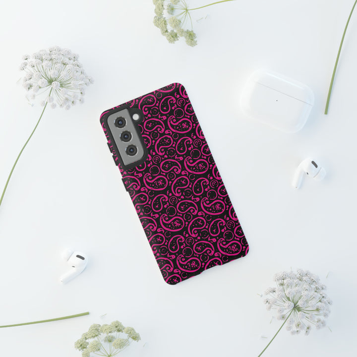 Samsung Galaxy Phone Case | Galaxy S23, S22, S21, S20 | Luxury Case Double Layered | Impact Resistant | Fashionable - Paisley 3 - Studio40ParkLane