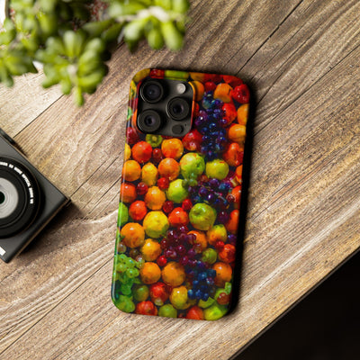 Slim Cute Phone Cases for Iphone  | iPhone 15 Case | iPhone 15 Pro Max Case, Iphone 14, Iphone 14 Pro Max, Iphone 13, Summer Assorted Fruits