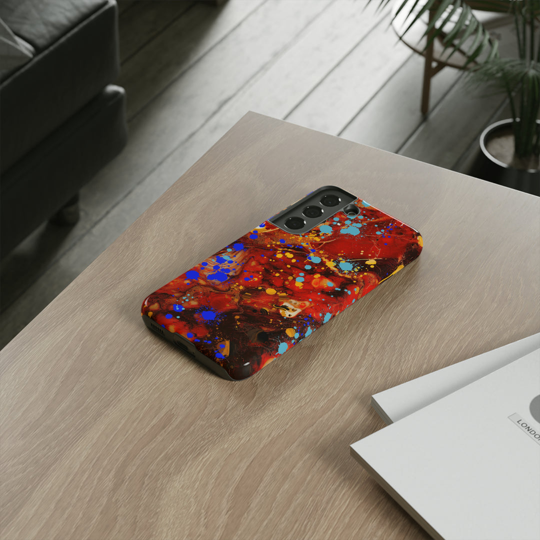 Cool Phone Case | Aesthetic Phone Case | Fall Colors Marble | For Samsung Galaxy S23, S22, S21, S20 | Luxury Double Layer | Cute - Studio40ParkLane