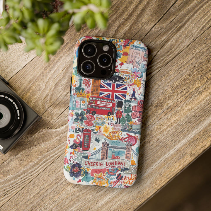 London England Coquette Collage Tough Premium Phone Case - For iPhone 17 Pro Max iPhone 16 Pro iPhone 15 Iphone 14 Plus 13 Pro 12 11 10 XR - Studio40ParkLane