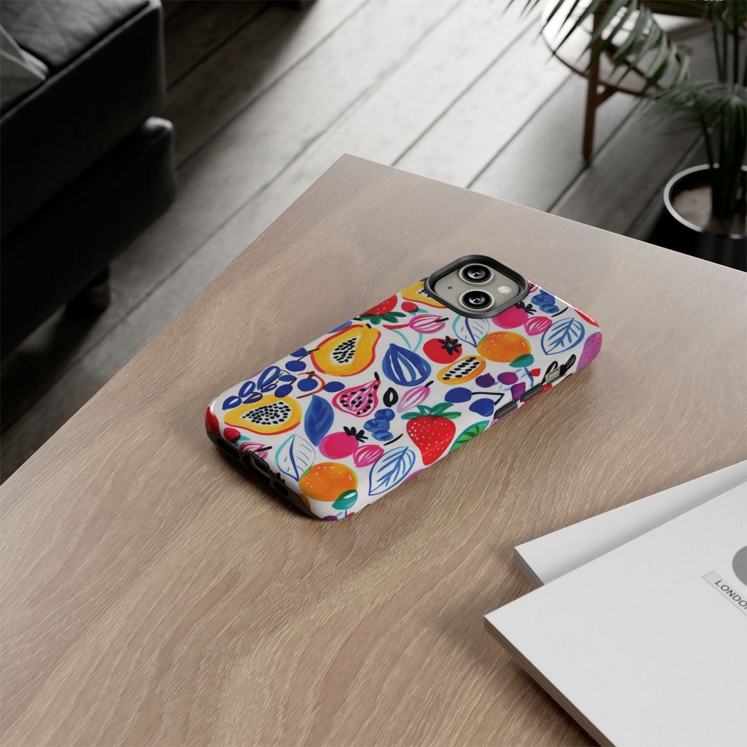 Premium Tough Summer Fruit Collage Gift for Her Cute Phone Cases for Samsung and Iphone, 16, 15, 14, S24, S23, S22, S21, S20, Plus, Ultra, Pro - Studio40ParkLane