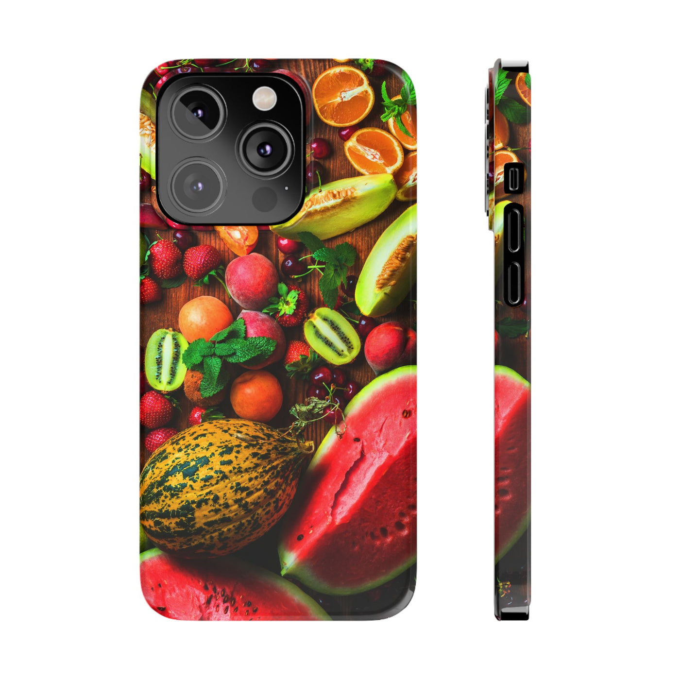 Slim Fall Fruit Collage Phone Cases for Iphone 16 | iPhone 15 Case | iPhone 15 Pro Max Case, Iphone 14, Iphone 14 Pro Max, Iphone 13, Slim Mom Dad Gift