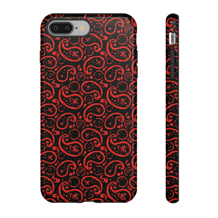 Cute IPhone Case | iPhone 15 Case | iPhone 15 Pro Max Case, Iphone 14 Case, Iphone 14 Pro Max Case IPhone Case for Art Lovers, Paisley Red - Studio40ParkLane
