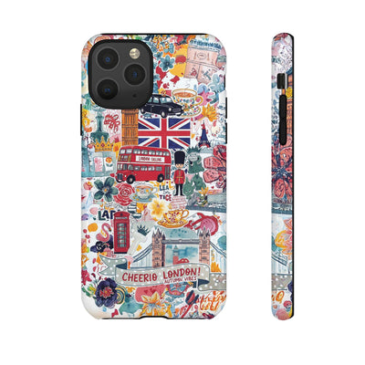 London England Coquette Collage Tough Premium Phone Case - For iPhone 17 Pro Max iPhone 16 Pro iPhone 15 Iphone 14 Plus 13 Pro 12 11 10 XR - Studio40ParkLane