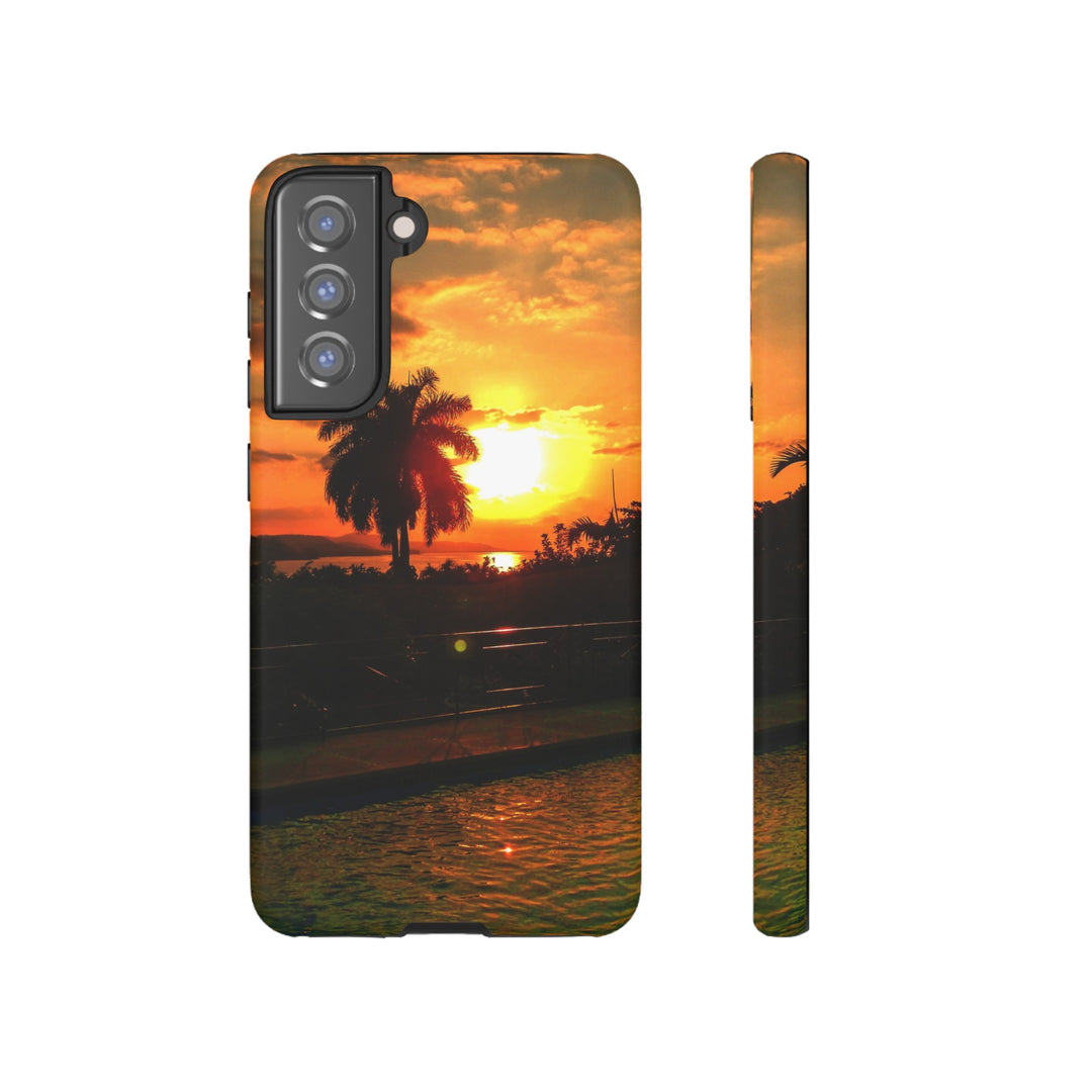 Cute Samsung Case | Cool Iphone Case | Summer Jamaica Pool Sunset, Samsung S24, S23, S22, S21, IPhone 15 Case | Iphone 14 Case, Iphone 13 Case - Studio40ParkLane