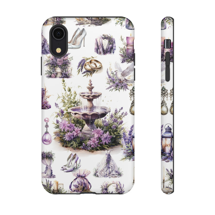 Impact Resistant, Lavender Wedding, Cute Phone Cases for Samsung S24, S23, S22, S21, IPhone 15 pro Iphone 14 pro Iphone 13 IPhone 12 Iphone 11 - Studio40ParkLane