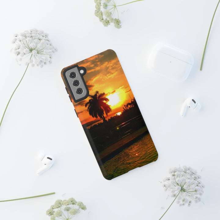 Cute Samsung Case | Cool Iphone Case | Summer Jamaica Pool Sunset, Samsung S24, S23, S22, S21, IPhone 15 Case | Iphone 14 Case, Iphone 13 Case - Studio40ParkLane