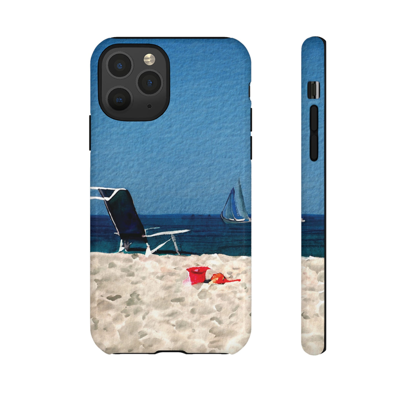 Cute Samsung Case | Cool Iphone Case | Summer Blue Beach Chair, Samsung S24, S23, S22, S21, IPhone 15 Case | Iphone 14 Case, Iphone 13 Case