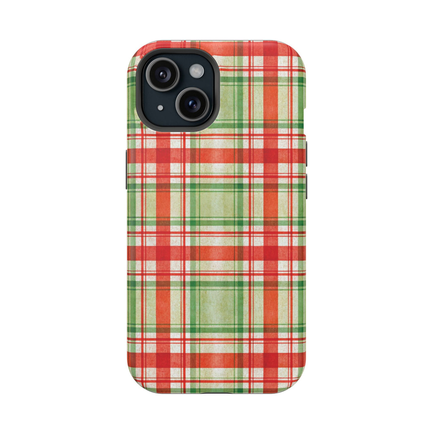 Aesthetic Tough Magsafe Red Green Checkered Phone Case - For iPhone 17 Pro Max iPhone 16 Pro iPhone 15 Iphone 14 Plus 13 Pro 12 11 10 - Studio40ParkLane