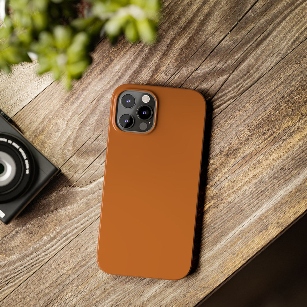 Slim Red Rust Brown Gift for Her Aesthetic Cute Phone Case for Iphone 16 - | iPhone 15 Pro Max Case | iPhone 14 Case 13 12 11 10 9 8 7 - Studio40ParkLane