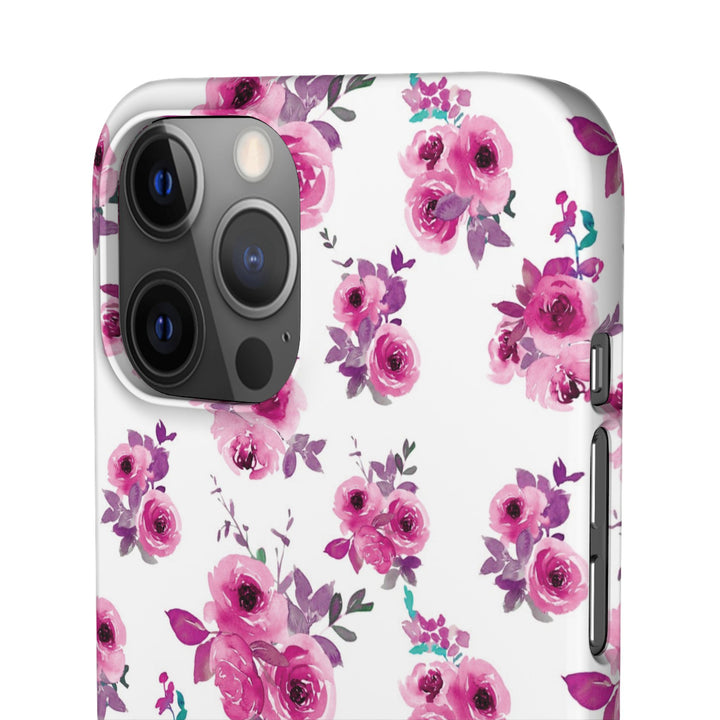 Sleek Snap Flowers Gift for Her Cute Phone Case for iPhone 16 15 14 13 12 11 X Xs Max Xr Pro Plus Samsung Galaxy S24 S23 S22 S21 S20 Ultra