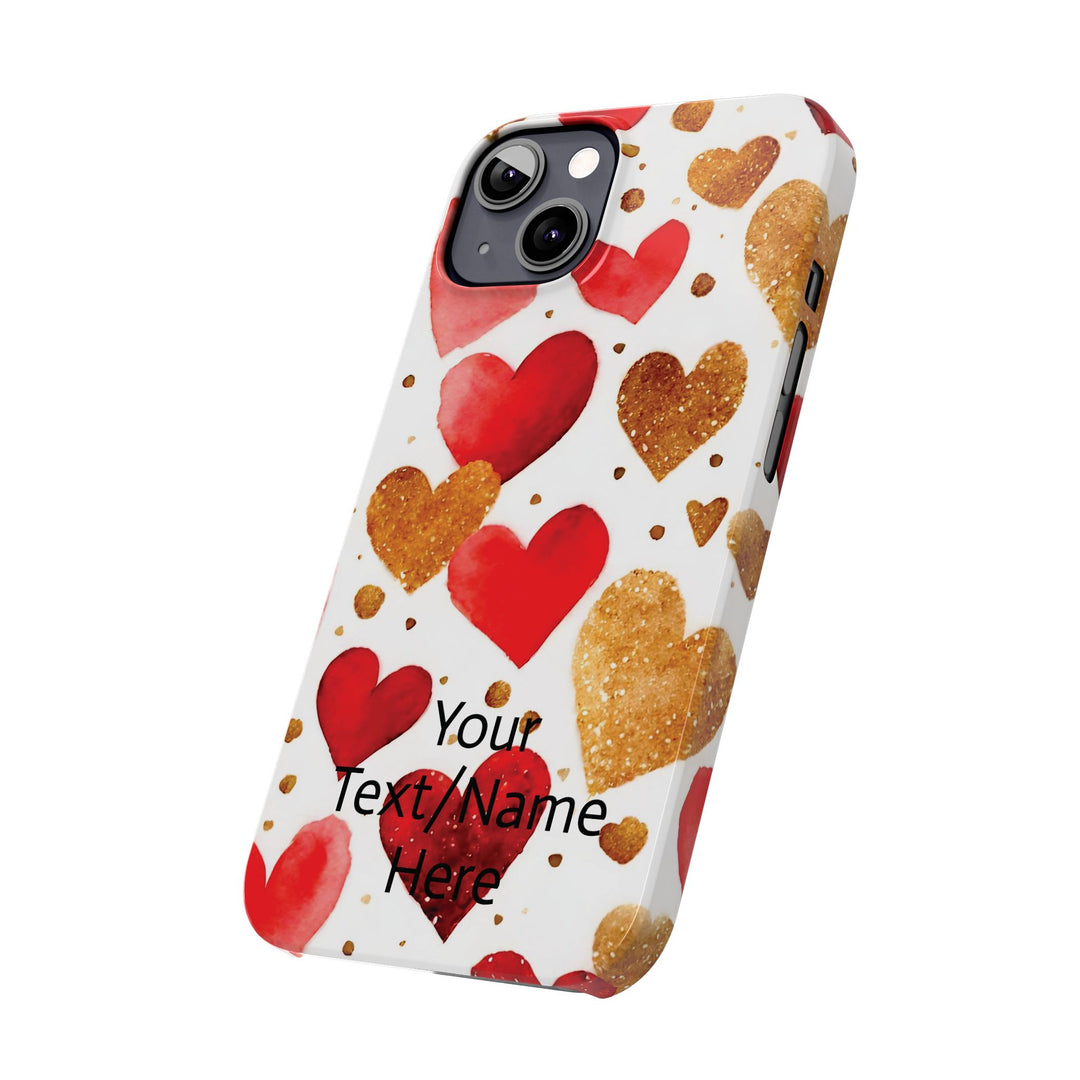 Slim Custom Personalized Valentine Love Gift for Her Cute Phone Cases for Iphone 16 Pro Max | iPhone 15 Case | iPhone 15 Pro Max Case, Iphone 14 - Studio40ParkLane