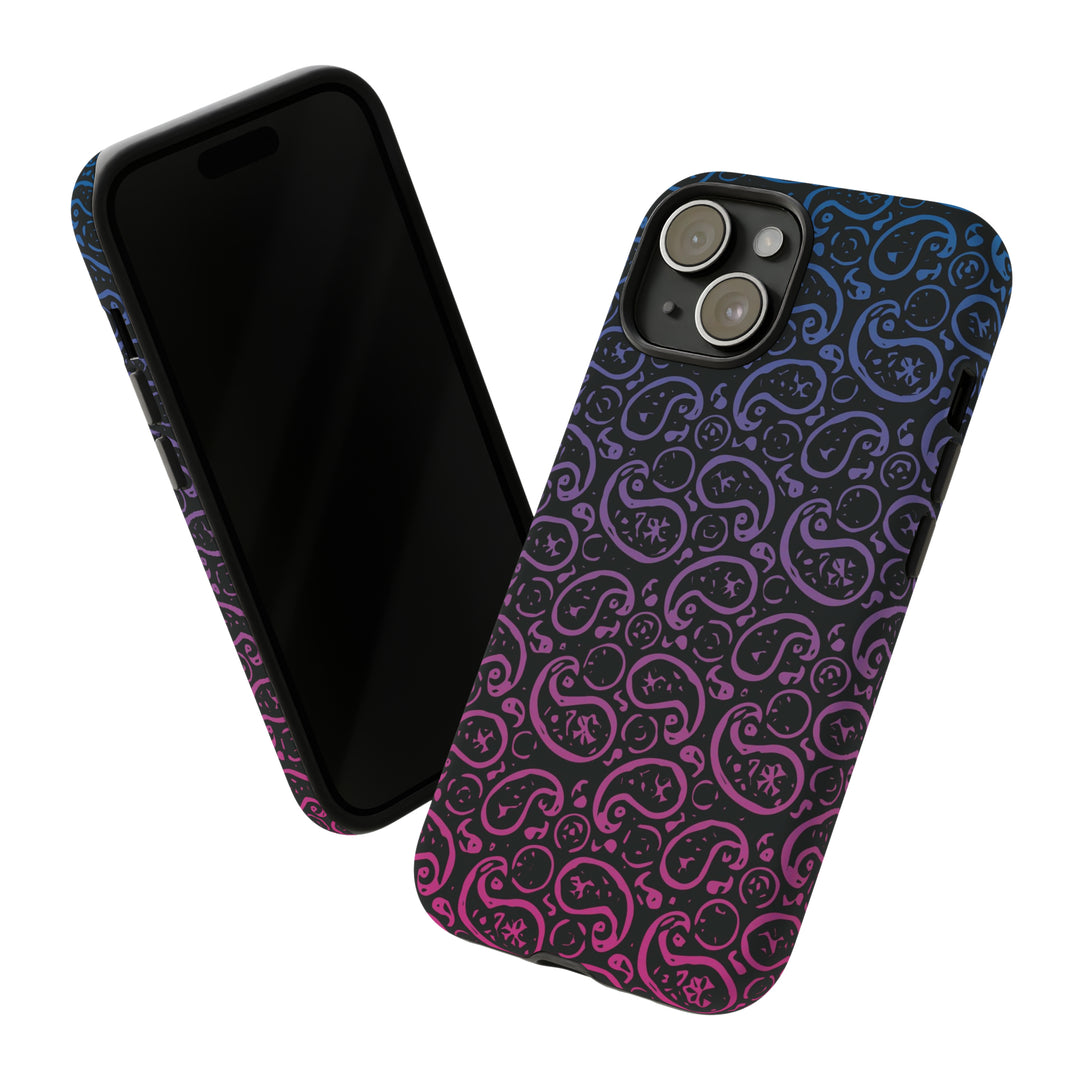 Cute IPhone Case | iPhone 15 Case | iPhone 15 Pro Max Case, Iphone 14 Case, Iphone 14 Pro Max Case IPhone Case for Art Lovers, Paisley Blue Pink - Studio40ParkLane