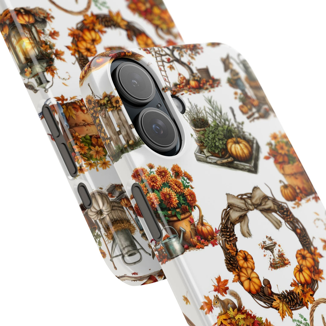 Slim Fall Leaves Collage Cute Phone Cases for Iphone | iPhone 15 Case | iPhone 15 Pro Max Case, Iphone 14, Iphone 14 Pro Max, Iphone 13, 12 - Studio40ParkLane