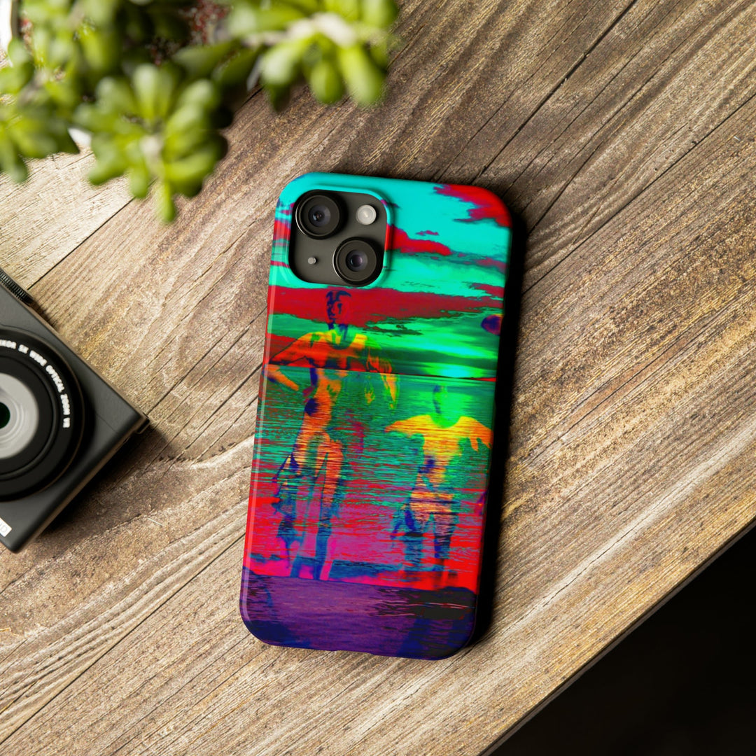 Slim Cute Phone Cases for Iphone - | iPhone 15 Case | iPhone 15 Pro Max Case, Iphone 14 Case, Iphone 14 Pro Max, Iphone 13, Sunset Mystery Dance - Studio40ParkLane