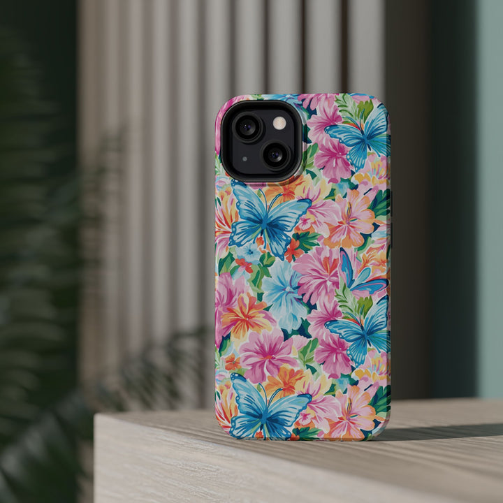 Butterflies Flowers Magsafe Cute Phone Case for Iphone Gift for Her, iPhone 16 Case iPhone 15 Pro Max Case, Iphone 14, Iphone 14 Pro Max, 13, 12 - Studio40ParkLane