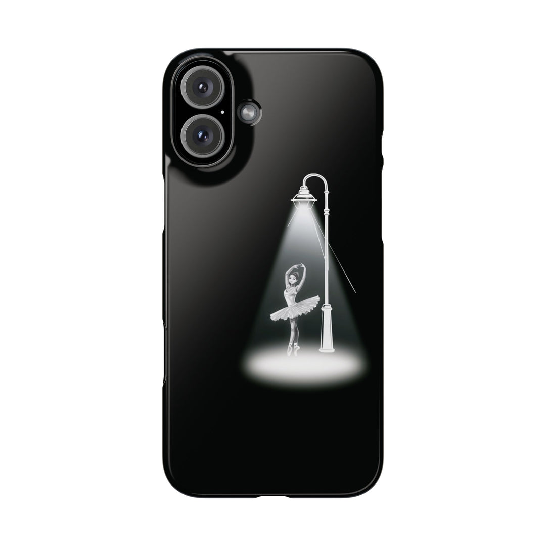 Slim Ballet Dancer Spotlight Gift for Her Cute Phone Cases for Iphone 16 Pro Max | iPhone 15 Case | iPhone 15 Pro Max Case, Iphone 14, 13, 12, 11, 10, 8, 7 - Studio40ParkLane