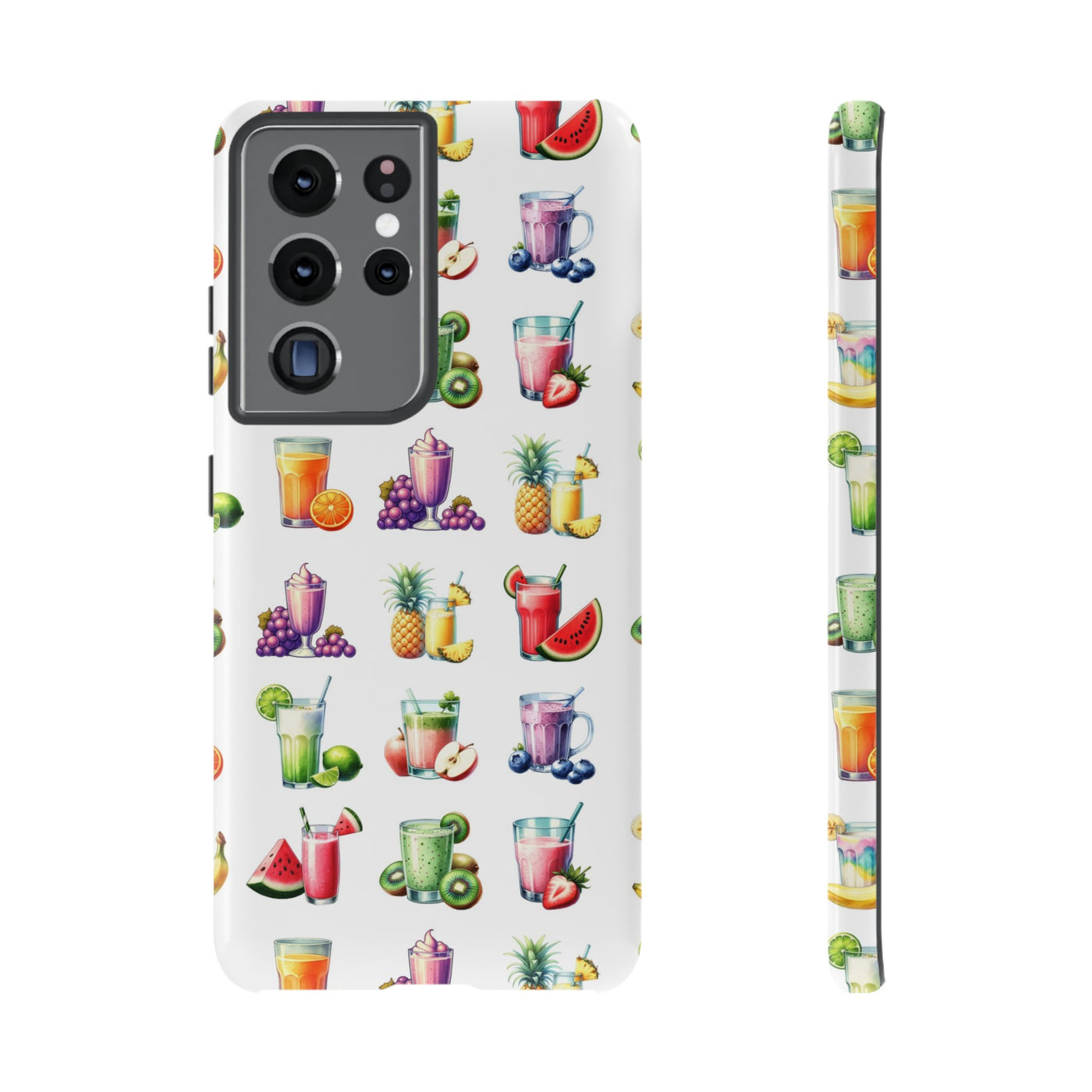 Cute Samsung Case | Cool Iphone Case | Tropical Summer Fruit Cocktail, Samsung S24, S23, S22, S21, IPhone 15 Case | Iphone 14 Case, Iphone 13 Case