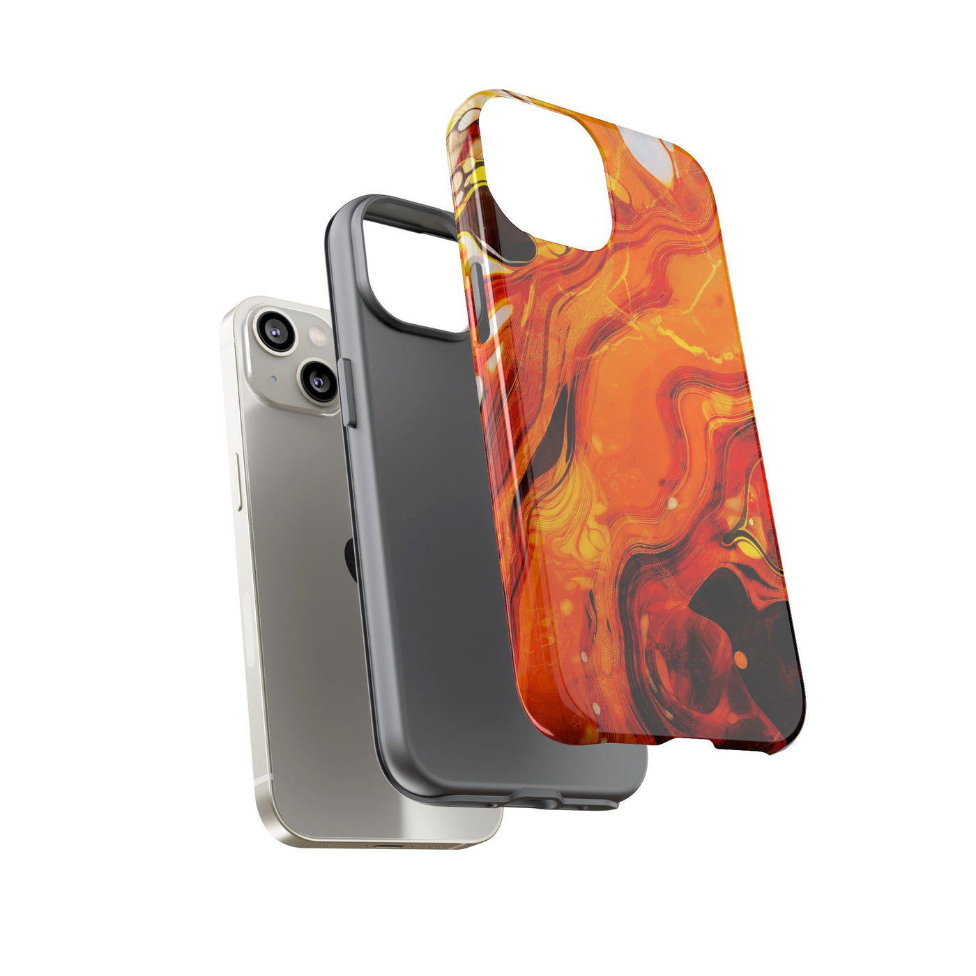 Impact Resistant, Fall Colors Marble, Cute Phone Cases for Samsung S24, S23, S22, S21, IPhone 15 pro Iphone 14 pro Iphone 13 IPhone 12 Iphone 11