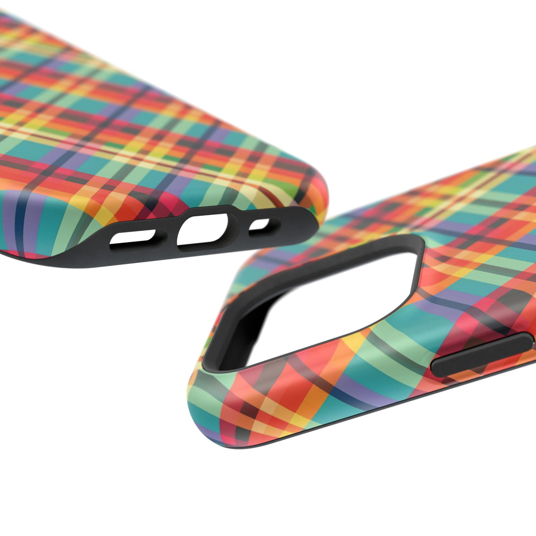 Checkered Plaid Magsafe Gift for Her Cute Phone Case for Iphone, | iPhone 16 | iPhone 15 Pro Max, Iphone 14 Pro Max, 13 12 11 10 9 8 7 - Studio40ParkLane