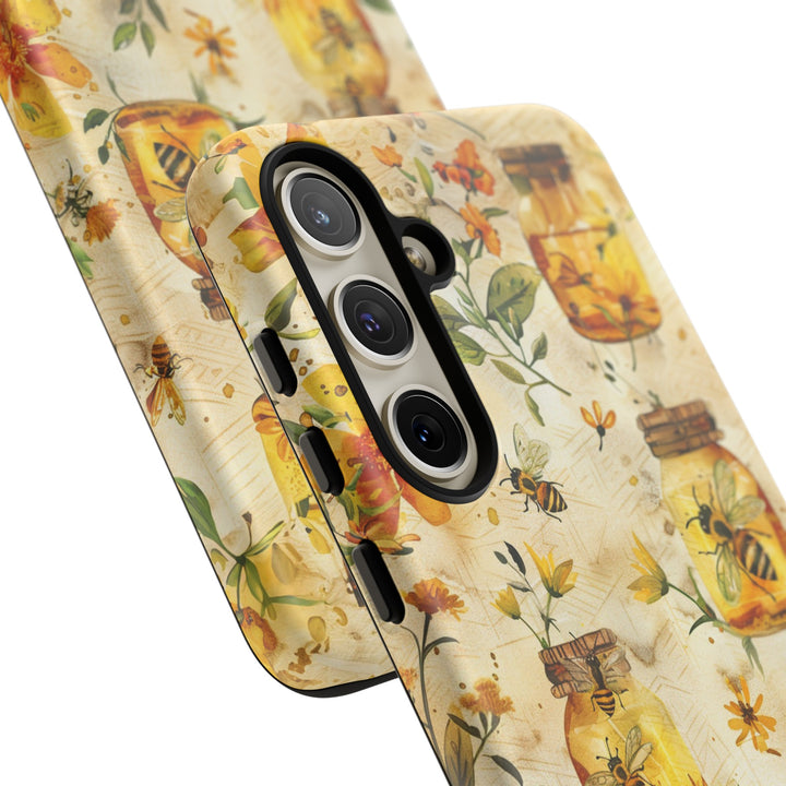 Impact Resistant, Honey Bees, Cute Phone Cases for Samsung S24, S23, S22, S21, IPhone 15 pro Iphone 14 pro Iphone 13 IPhone 12 Iphone 11 - Studio40ParkLane