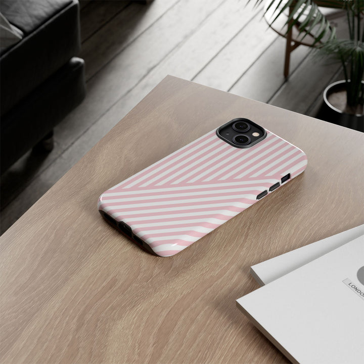 Custom Personalized Tough Phone Case - Aesthetic Stripes - For iPhone 17 Pro Max iPhone 16 Pro iPhone 15 Iphone 14 Iphone 13 Plus 13 12 11 - Studio40ParkLane