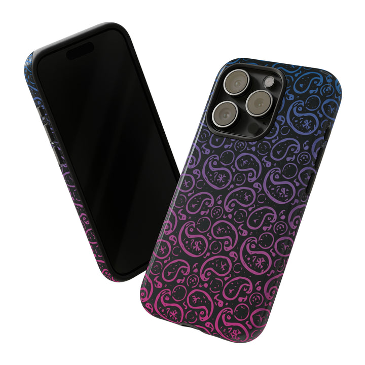 Cute IPhone Case | iPhone 15 Case | iPhone 15 Pro Max Case, Iphone 14 Case, Iphone 14 Pro Max Case IPhone Case for Art Lovers, Paisley Blue Pink - Studio40ParkLane