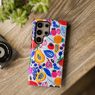 Cute Samsung Phone Case | Aesthetic Samsung Phone Case | Galaxy S23, S22, S21, S20 | Summer Fruit Cocktail, Protective Phone Case