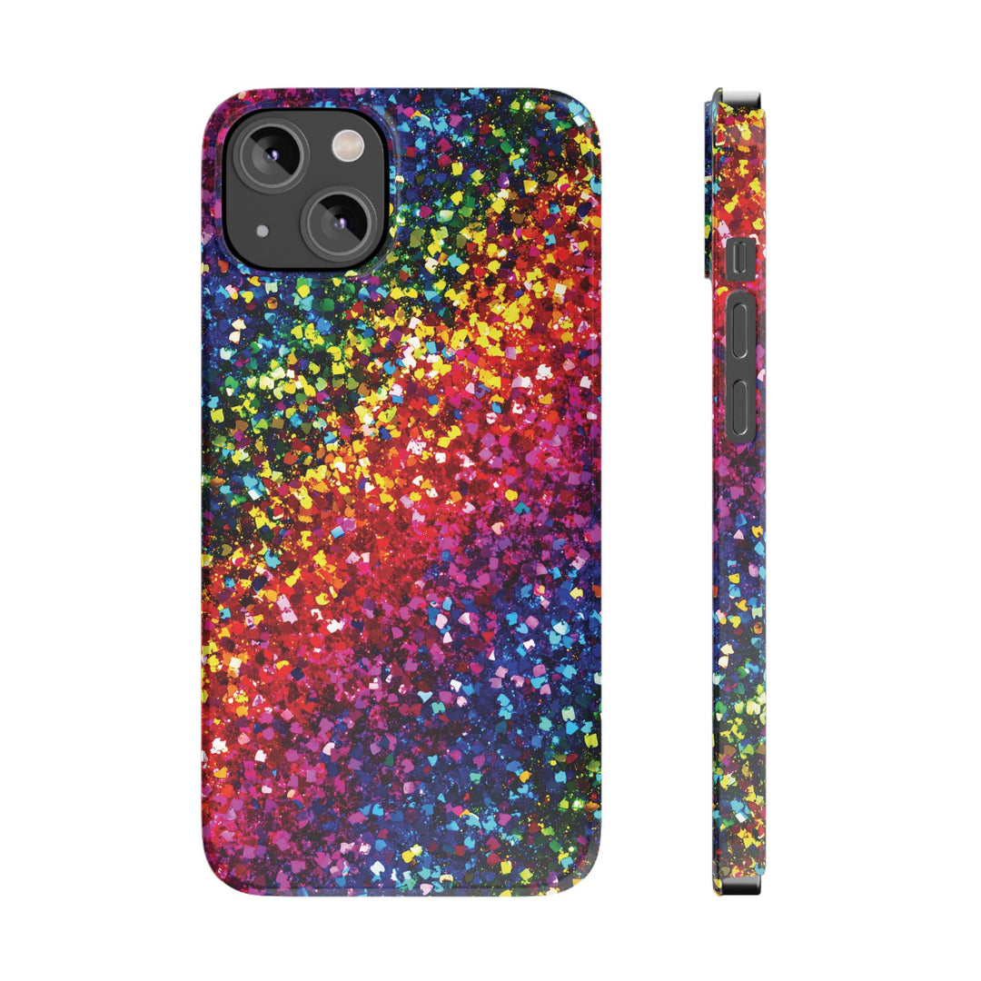 Slim Non - Glitter Muted Color Faux Play on Glitter Effect Gift for Her Cute Phone Cases for Iphone 16 Pro Max | iPhone 15 Case | iPhone 15 Pro Max Case, Iphone 14, Iphone 14 Pro Max, Iphone 13 12 11 8 7 - Studio40ParkLane