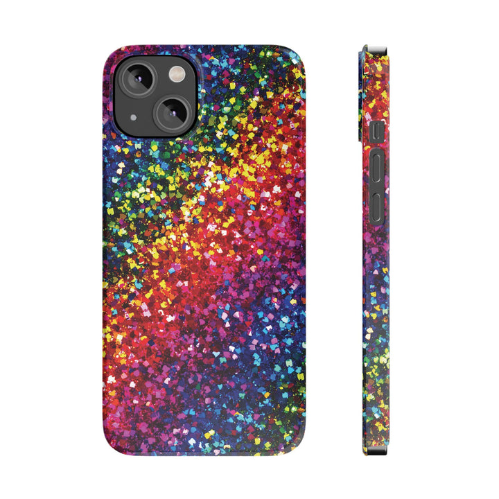 Slim Non - Glitter Muted Color Faux Play on Glitter Effect Gift for Her Cute Phone Cases for Iphone 16 Pro Max | iPhone 15 Case | iPhone 15 Pro Max Case, Iphone 14, Iphone 14 Pro Max, Iphone 13 12 11 8 7 - Studio40ParkLane