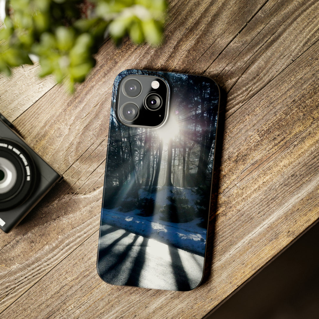 Slim Cute Phone Cases for Iphones - | iPhone 15 Case | iPhone 15 Pro Max Case, Iphone 14 Case, Iphone 14 Pro Max, Iphone 13, Winter Morning Sun - Studio40ParkLane