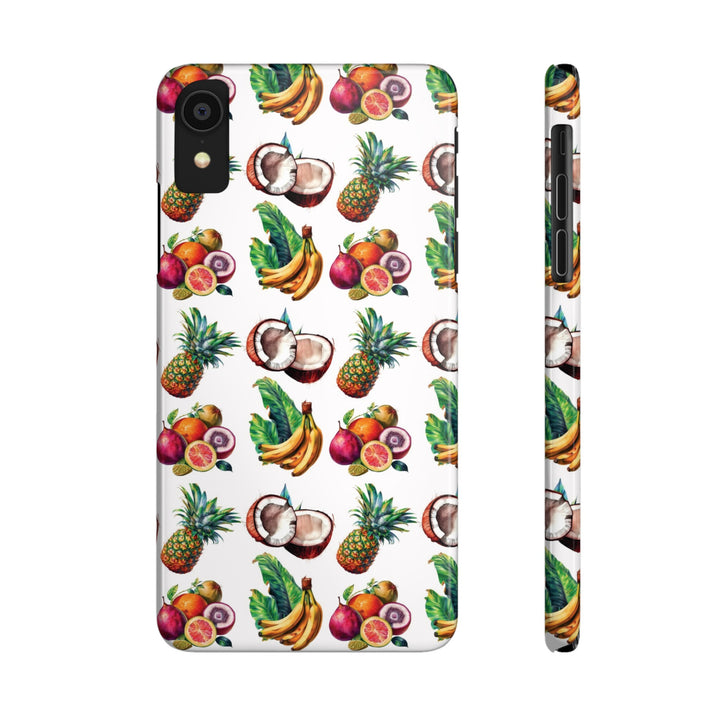 Slim Cute Phone Cases for Iphone - | iPhone 15 Case | iPhone 15 Pro Max Case, Iphone 14 Case, Iphone 14 Pro Max, Iphone 13, Tropical Summer Fruit - Studio40ParkLane