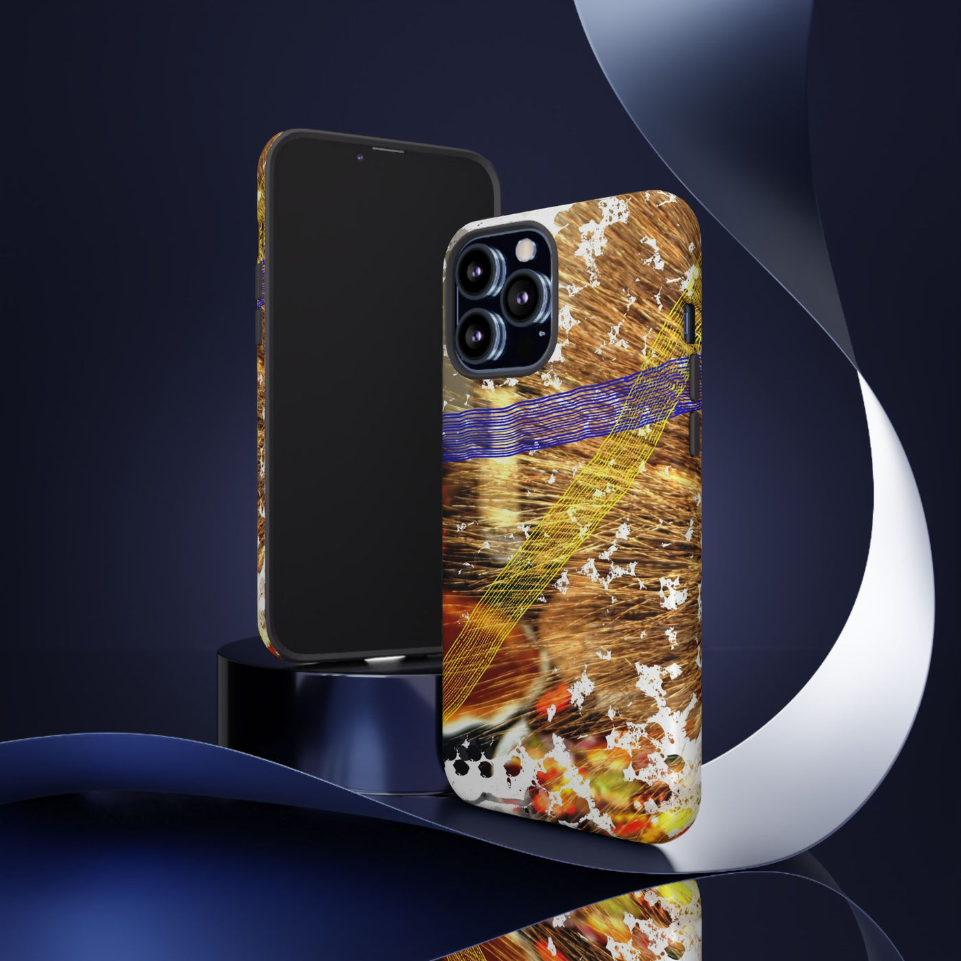 Impact Resistant, Pecan Pie Abstract, Cute Phone Cases for Samsung S24, S23, S22, S21, IPhone 15 pro Iphone 14 pro Iphone 13 IPhone 12 Iphone 11