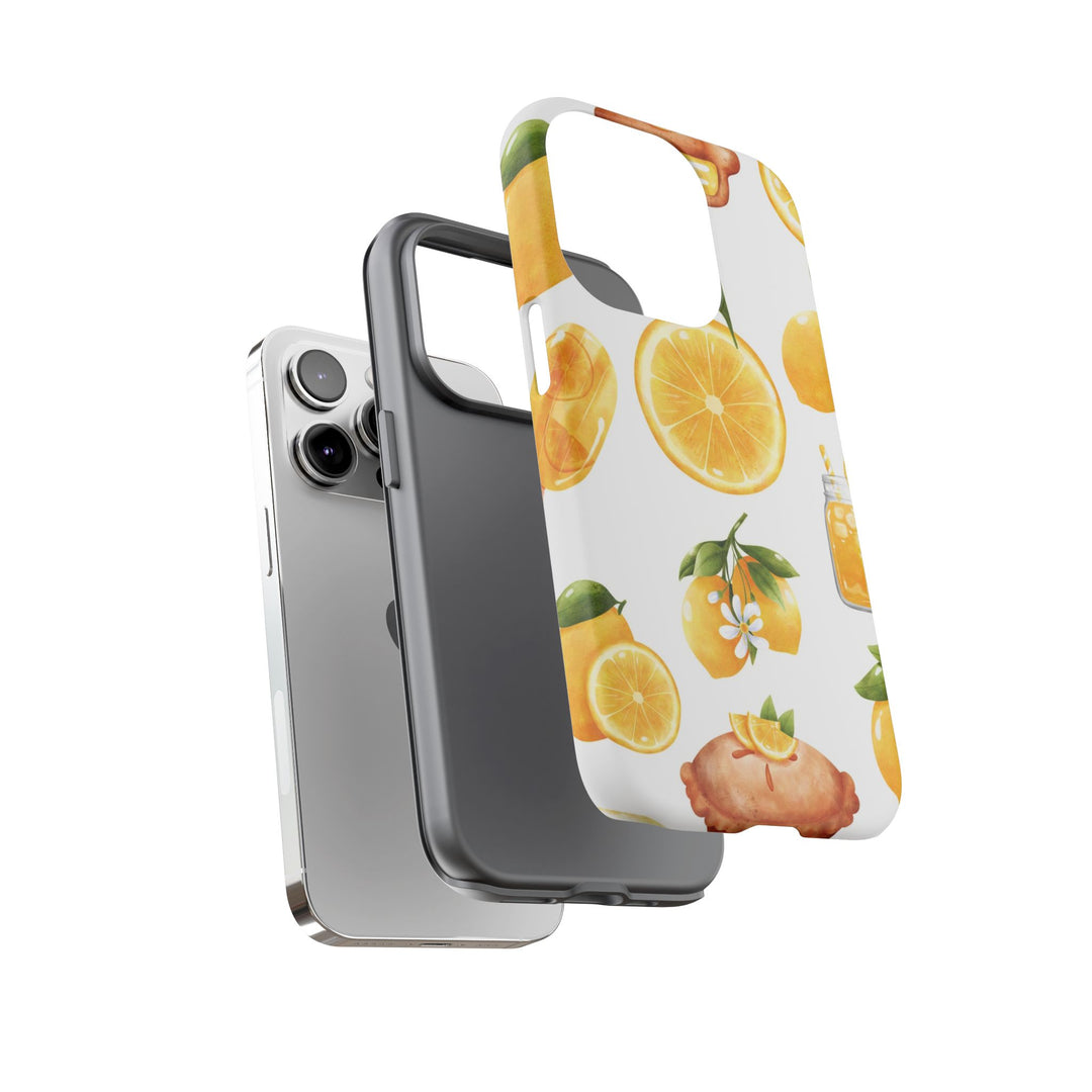 Impact Resistant, Lemon Fruit Pie, Cute Phone Cases for Samsung S24, S23, S22, S21, IPhone 15 pro Iphone 14 pro Iphone 13 IPhone 12 Iphone 11 - Studio40ParkLane