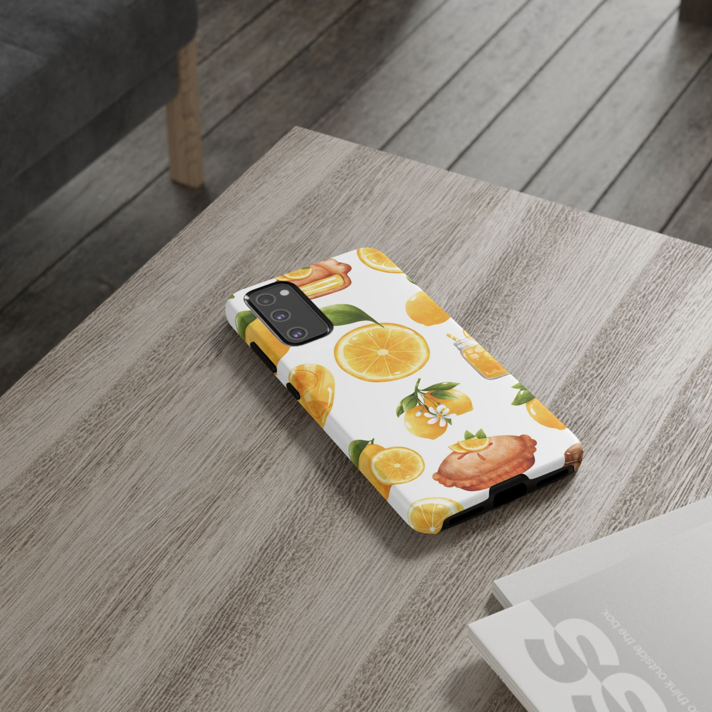 Impact Resistant, Lemon Fruit Pie, Cute Phone Cases for Samsung S24, S23, S22, S21, IPhone 15 pro Iphone 14 pro Iphone 13 IPhone 12 Iphone 11