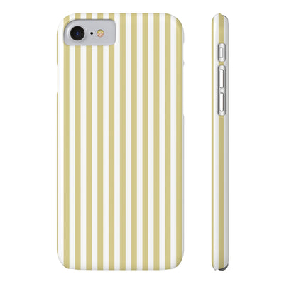 Slim Soft Yellow Striped Cute Phone Case for Iphone 16 - | iPhone 15 Pro Max Case | iPhone 14 Case Iphone 13 12 11 10 9 8 7 XS Gift for Her - Studio40ParkLane