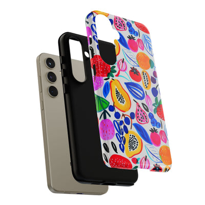 Cute Samsung Phone Case | Aesthetic Samsung Phone Case | Galaxy S23, S22, S21, S20 | Summer Fruit Cocktail, Protective Phone Case