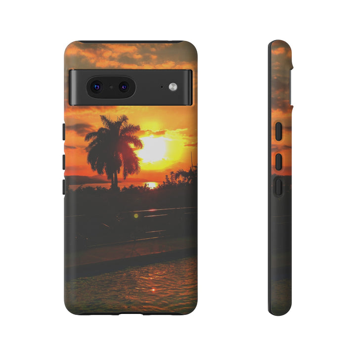 Cute Samsung Case | Cool Iphone Case | Summer Jamaica Pool Sunset, Samsung S24, S23, S22, S21, IPhone 15 Case | Iphone 14 Case, Iphone 13 Case - Studio40ParkLane