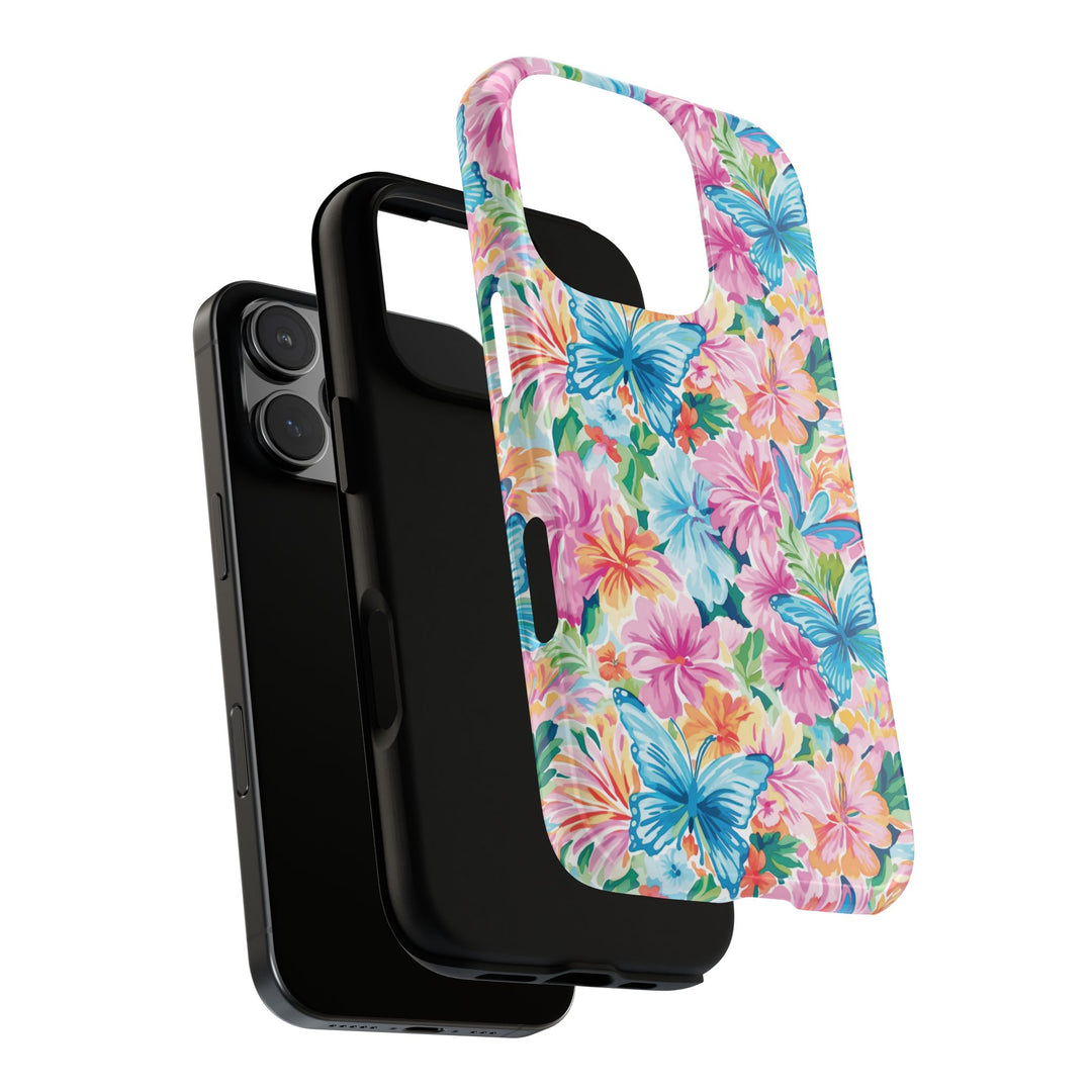 Premium Tough Butterflies Flowers Cute Phone Cases for Samsung S24, S23, S22, S21, S20, Plus and Ultra, Iphone 16 Pro Max,15, 14, 13, 12, 11, 10 - Studio40ParkLane