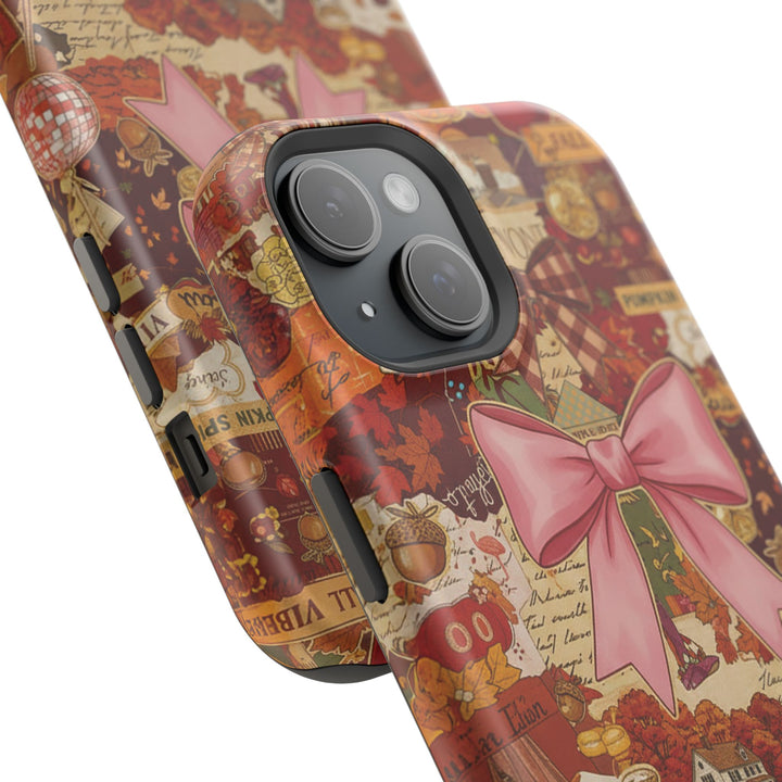 New England Fall Coquette Collage Tough Magsafe Cute Phone Cases for Iphone | iPhone 15 Pro Max Case, Iphone 14, Iphone 14 13 12 11 10 9 8 7 - Studio40ParkLane