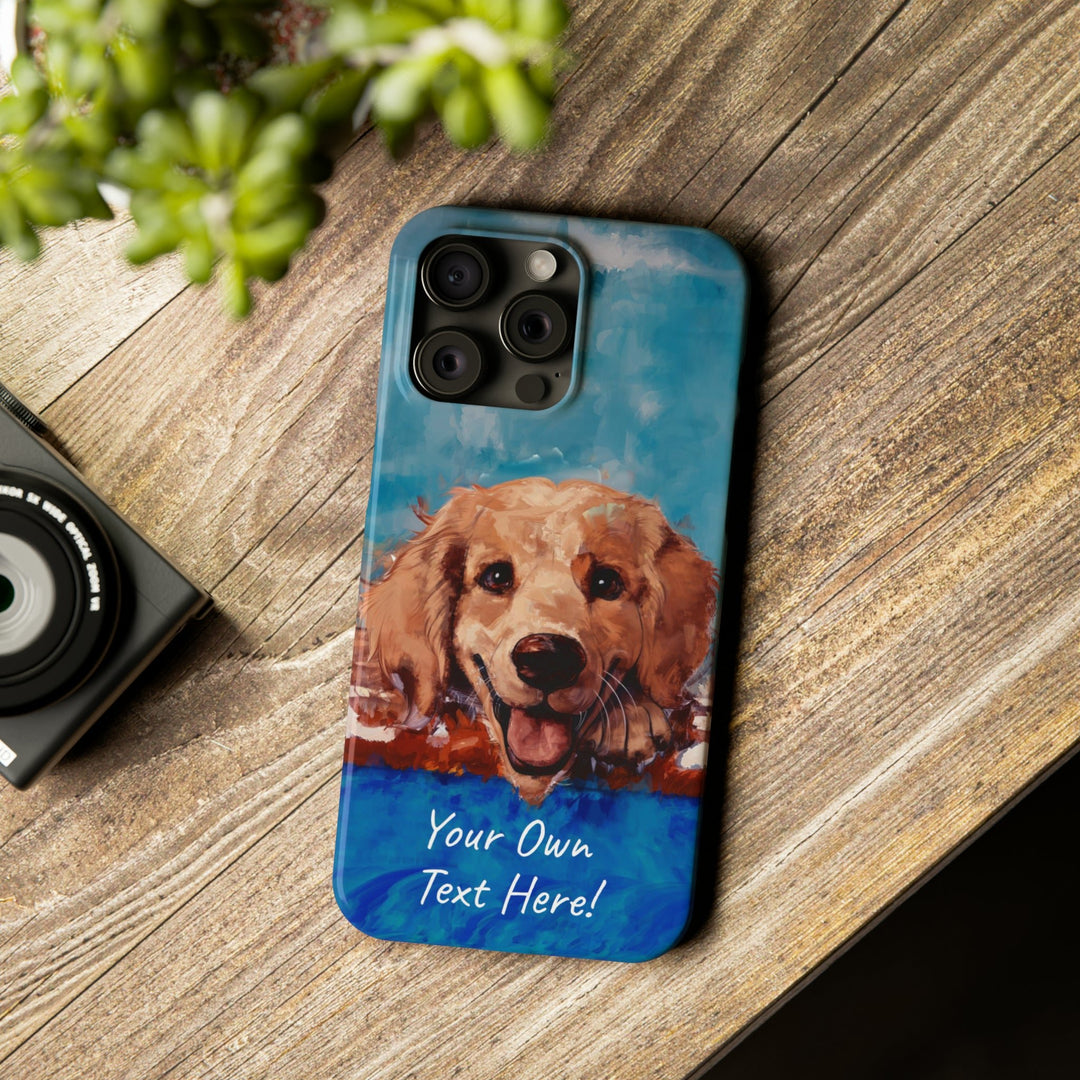 Slim Personalized Cute iPhone Cases - | iPhone 15 Case | iPhone 15 Pro Max Case, Iphone 14 Case, Iphone 14 Pro Max, Iphone 13, Golden Retriever Dog - Studio40ParkLane